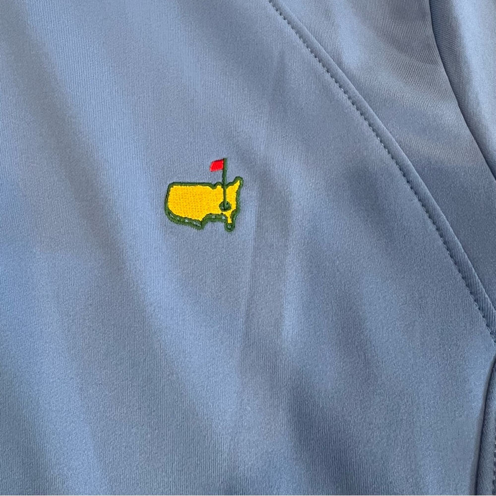 NWT Masters Golf Blue Full Zip Athletic Tech Jacket by Magnolia Lane Sz Medium - Picture 4 of 15